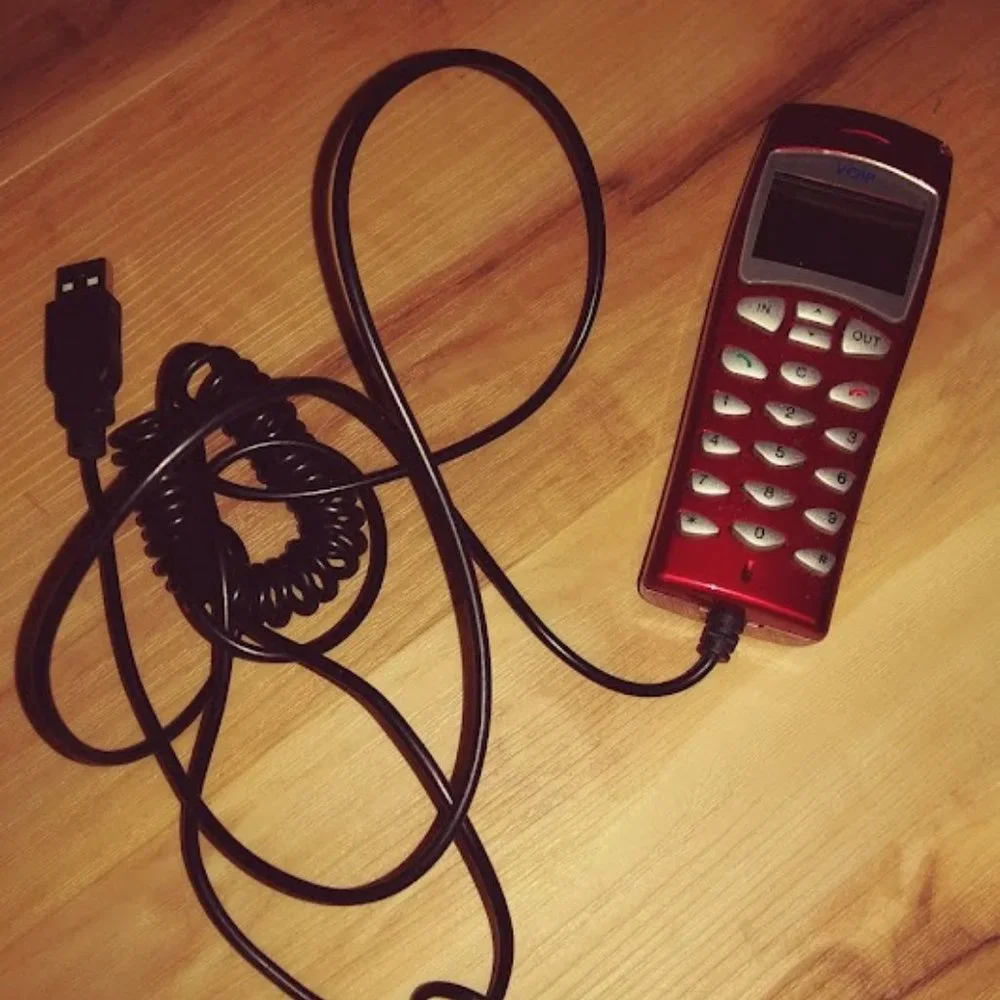 USB VOIP Retro Red Handset Phone Cell Accessories